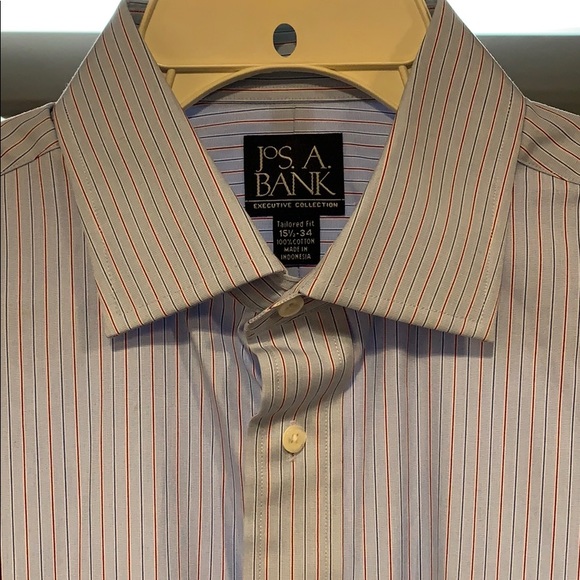 Jos A Bank Tailored Fit Dress Shirt 15.5/34 - Picture 1 of 4